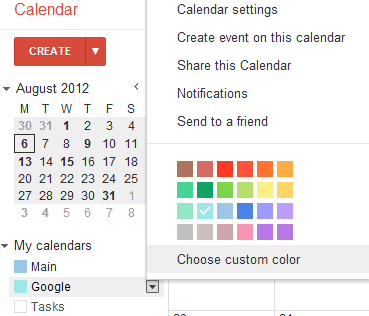 how to change colors on google calendar for mac